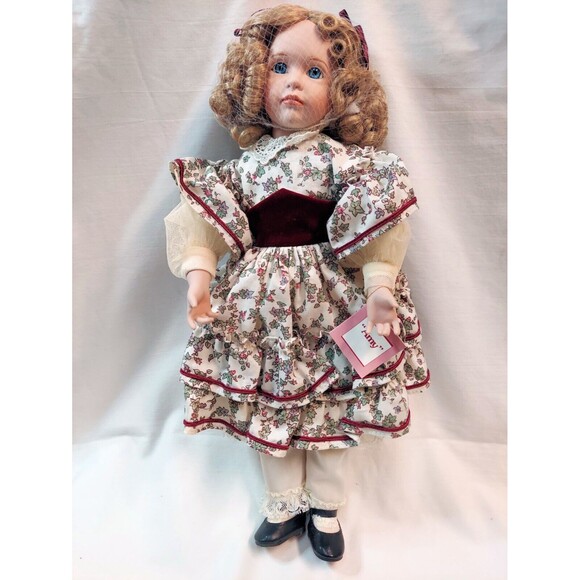 ASHTON DRAKE PORCELAIN DOLL AMY LITTLE WOMEN WENDY LAWTON IN BOX COA - Picture 2 of 5